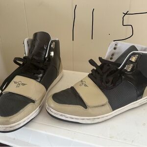 Creative Recreation Men's High-Top Sneakers in Black and Cream